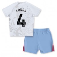 Aston Villa Ezri Konsa #4 Gostujuci Dres za djecu 2023-24 Kratak Rukav (+ Kratke hlače)